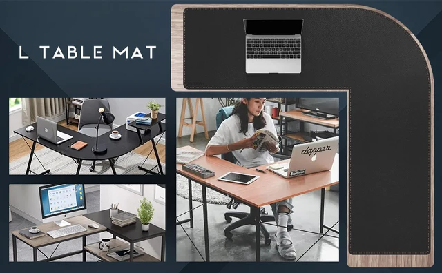Furniture Corner Desk Floor Mat L Shaped Corner Desk Mat, Cork