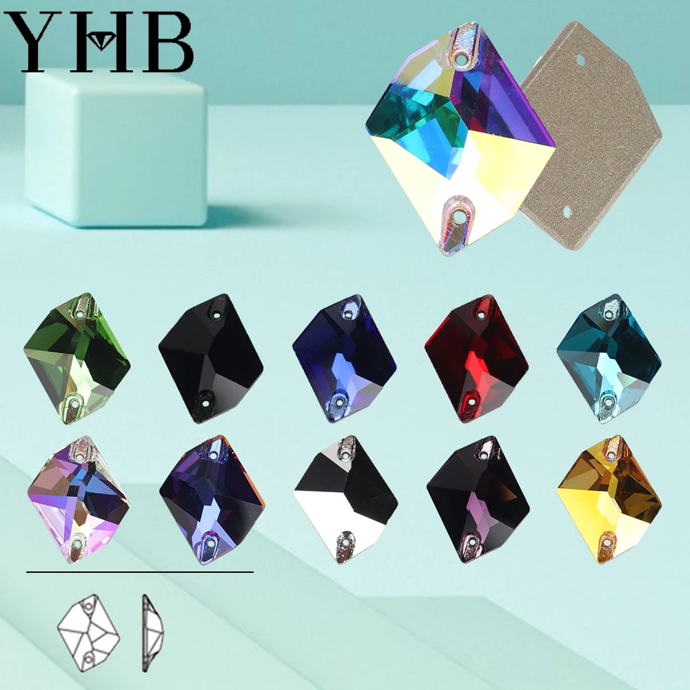 Cosmic Glass Crystal AB Moonlight Sewing Stones For Garment Clothes Bags