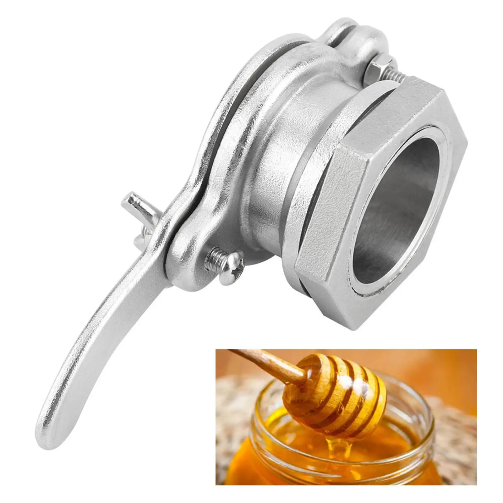 Stainless Steel Honey Tap Valve for Beekeeping-Durable Gate Valve Extractor & Bottling Tool