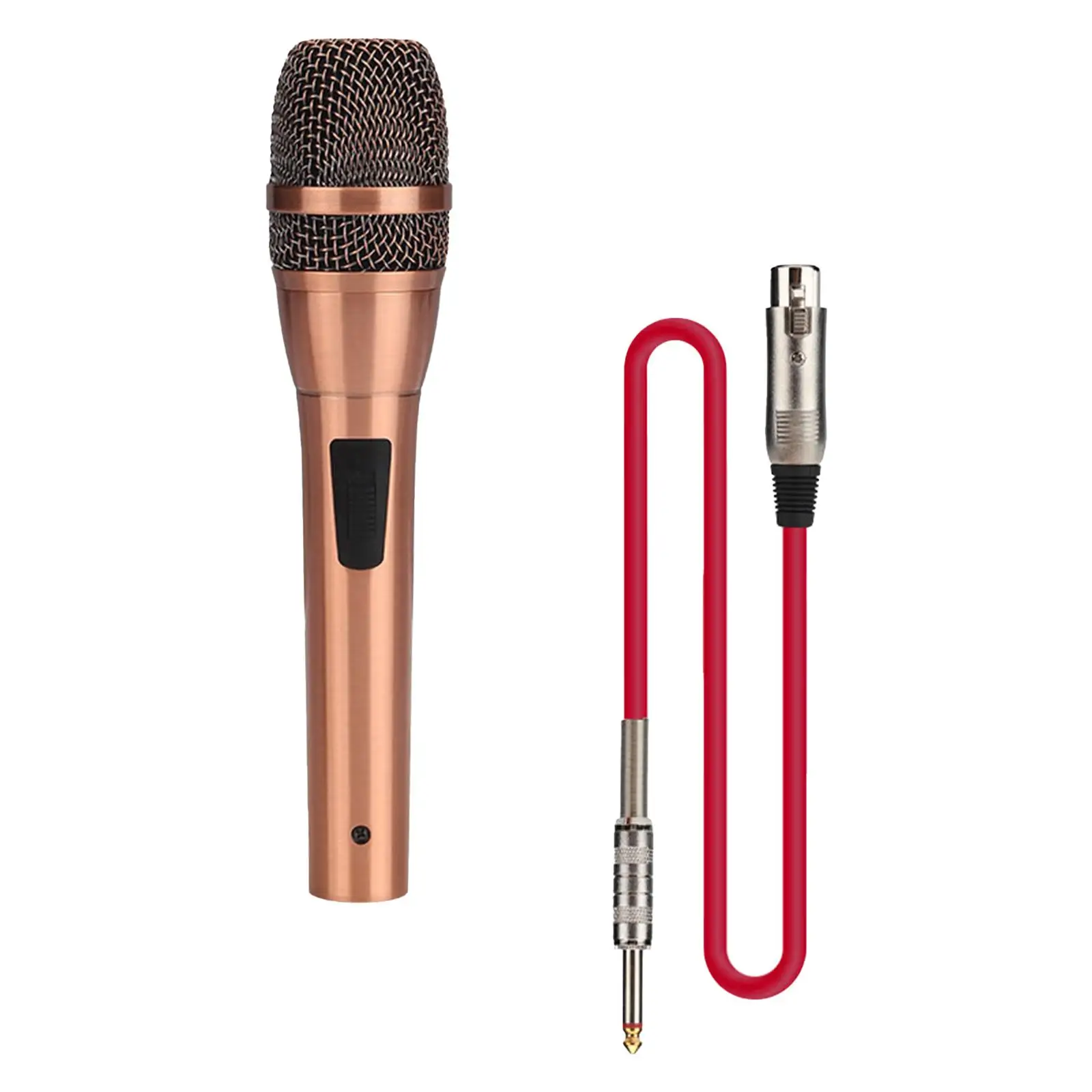 Dynamic Vocal Microphone Adults Wired Karaoke Microphone Handheld Mic for Presentation Family Public Speaking Stage Performance