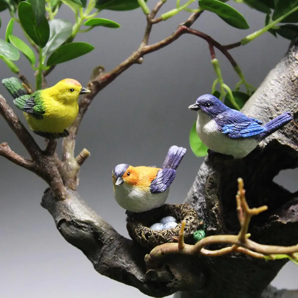 Safe  Unique Table Top Car Ornamental Statue Eco-Friendly Tree Sculpture Decorative   for Garden