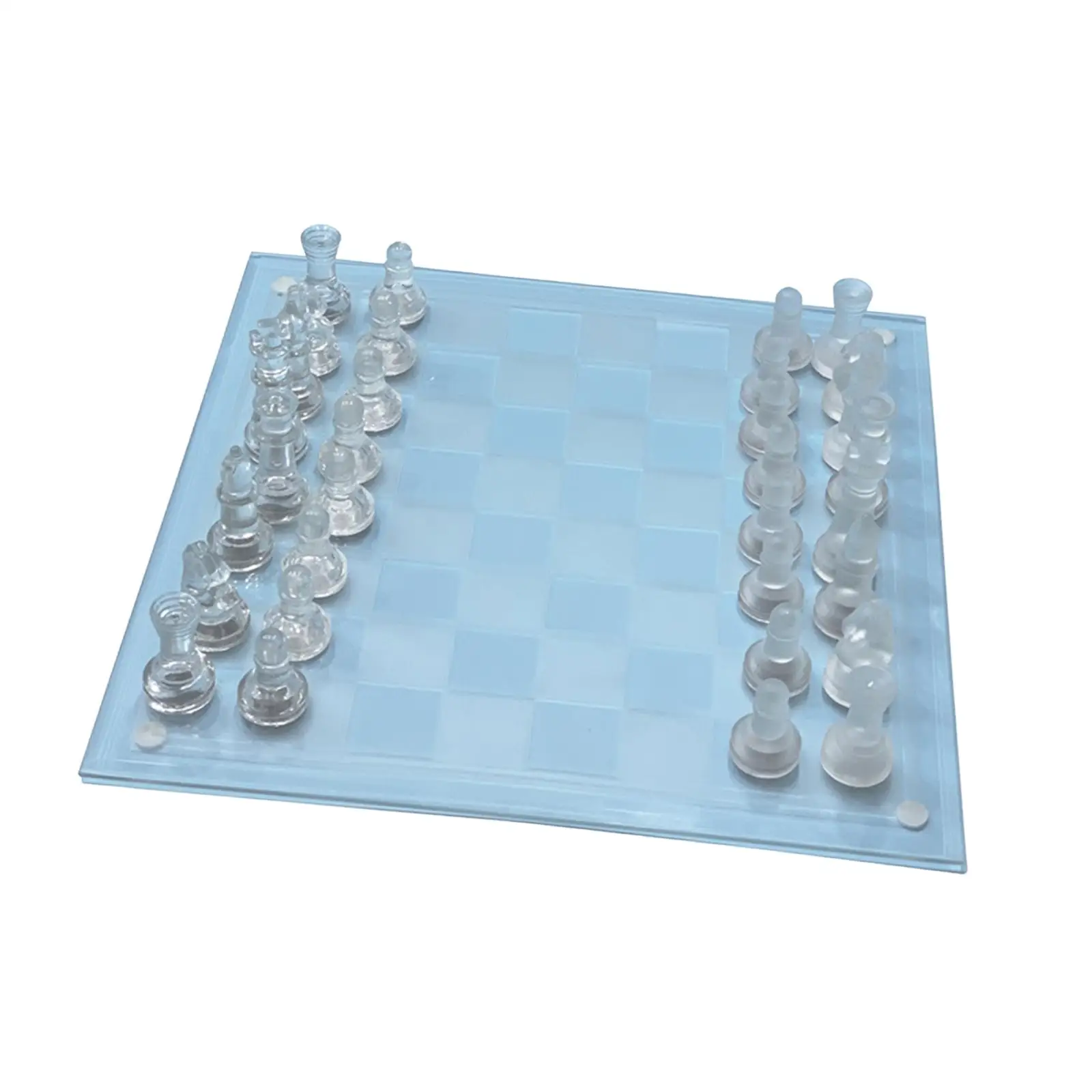 Tablero de ajedrez, juego de ajedrez de cristal con 32 piezas de Tablero de ajedrez, juego de ajedrez de cristal con 32 piezas de