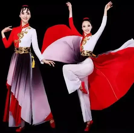 

Classical Dancing Dress Women's Elegant Chinese Style Plum Blossom Costume Modern Dance Costume