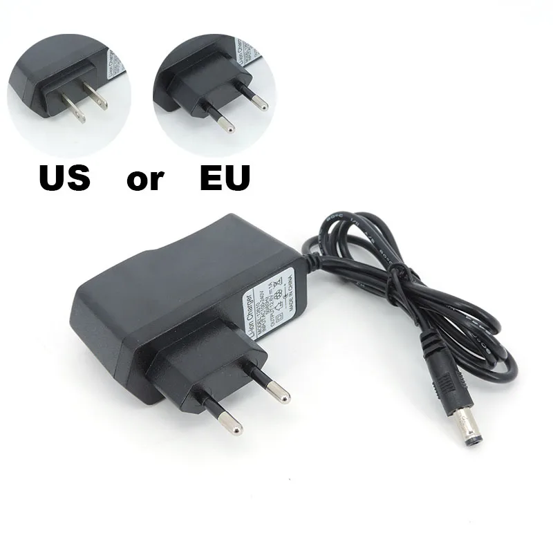 AC DC 12.6V 1A 2A Charger 12 V Volt Power Wall Adapter 5.5*2.5MM 12.6 V 2 A For