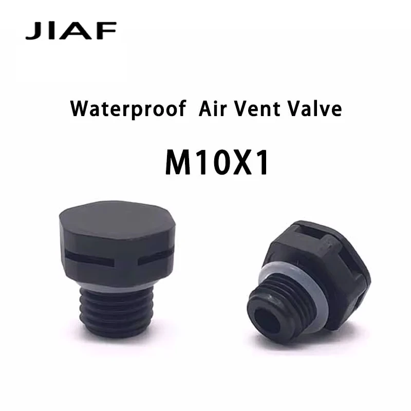 10Pcs M10 Nylon Waterproof Air Vent Valve Screw M10*1 M10*1.5 In Protective Vent Plug E-PTFE Plastic Breather Valve
