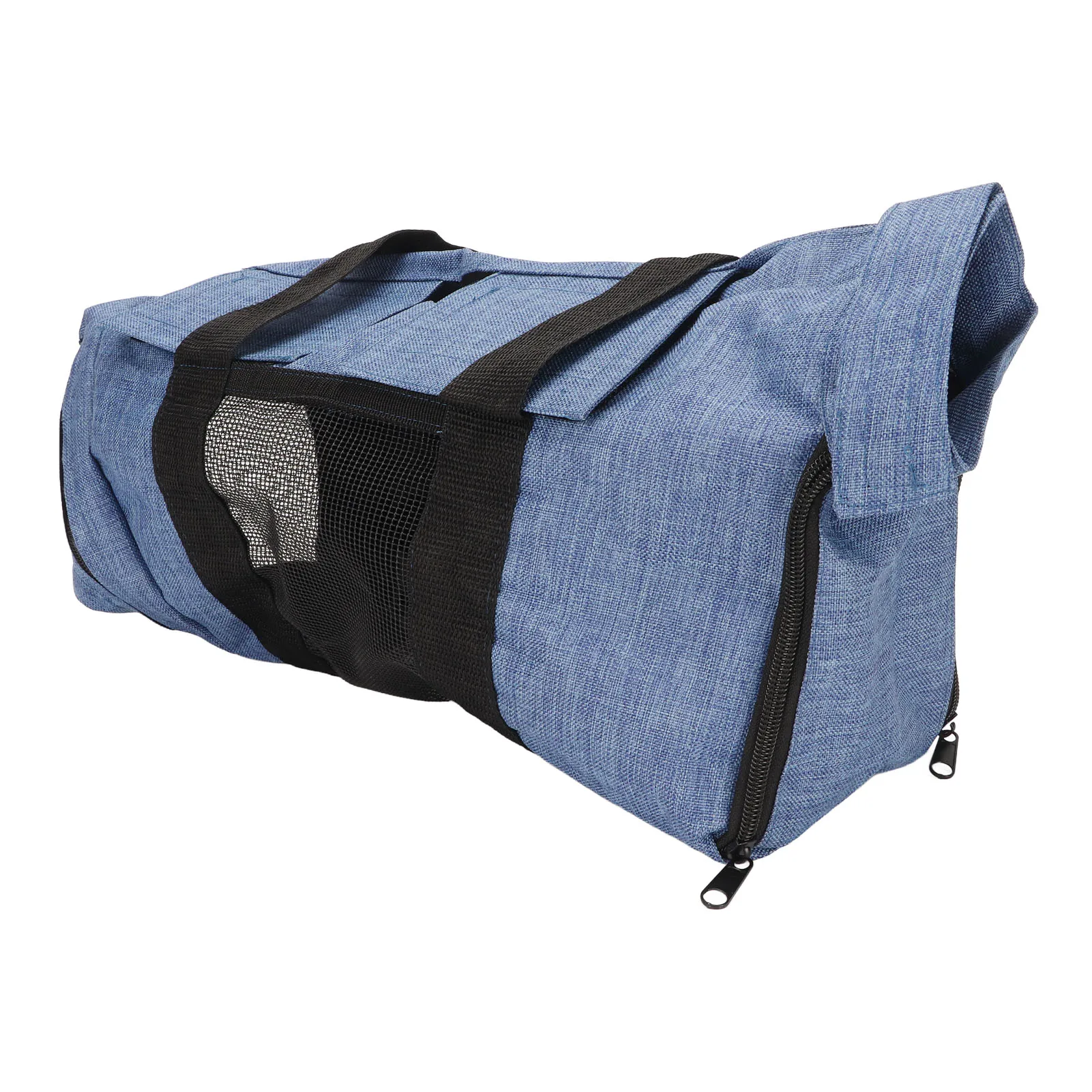 Cat Grooming Carrier Bag Mesh Cloth Canvas Breathable Foldable Portable Pet Bathing Bag for Nail Trimming
