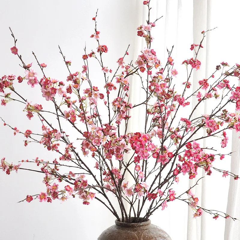 Artificial Cherry Blossom Long Branch for Window Display and Floral Photography Props