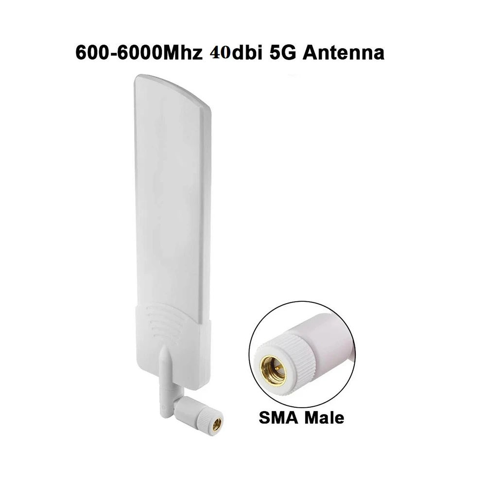

5G Antenna 600-6000Mhz 40dbi Omni 5G LTE SMA Male 3G 4G GSM Full Frequency Directional Booster Amplifier Modem High Gain Antenne