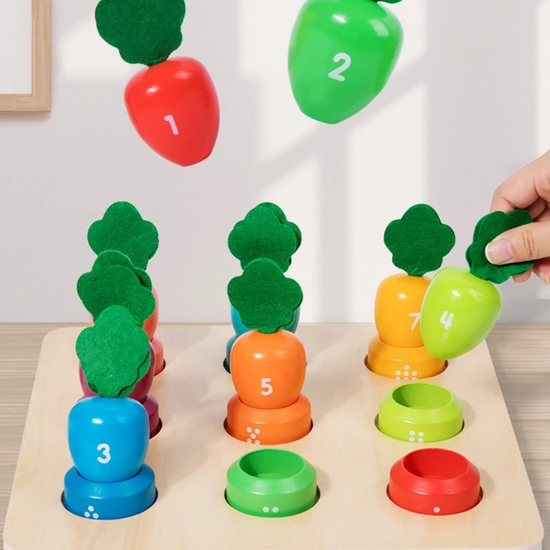 

Kindergarten Color Sorting Toy Preschool Colorful Number Cognition Toy for Kids