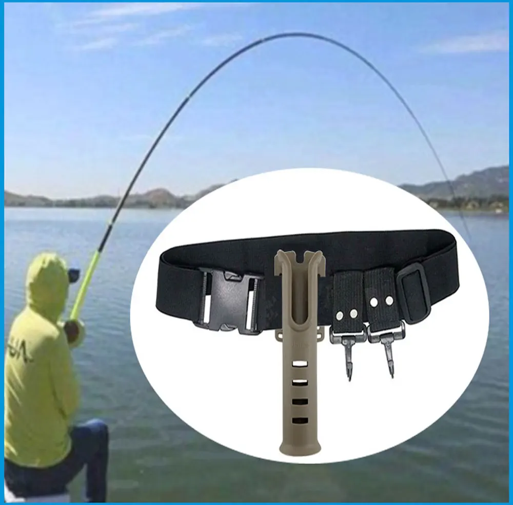 AS Rod Holder Lure Fishing Belt Inserter Gimbal Fighting Waist Support  Stand Up Adjustable Strap Fishing Stand Assist Tackle - AliExpress