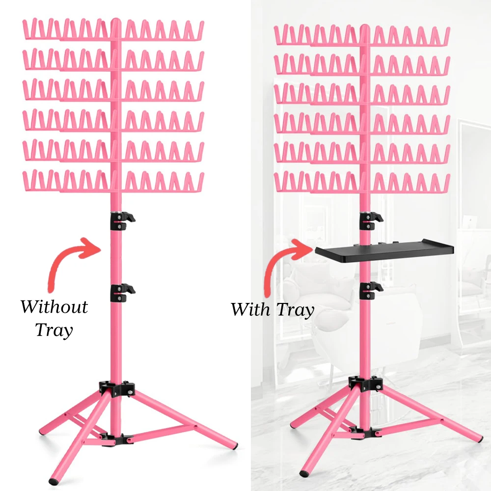 Support pour tresses de coiffure réglable avec bac et clips_voghion.com