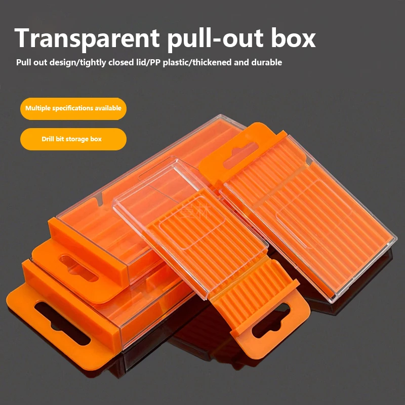 Tool Storage Box Plastic Tool Box Parts Storage Box Storage Organizer Box Drill Storage Box Plastic Drawing Box Special Tool For Twist Drill Tap Accessories Parts Storage