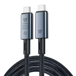 Premium USB - C to USB - C Cable - 80Gbps Transfer, 16K Video, 240W Fast Charging - 0.5m (1pcs USB5.0)