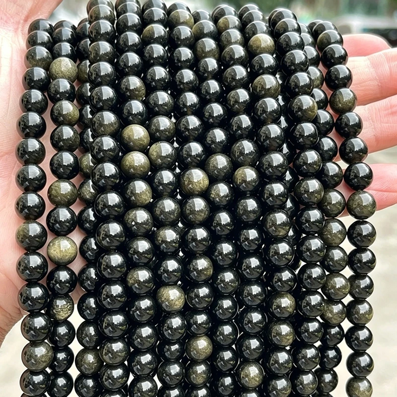 Natural Southern Jade Dark Stone Beads for Jewelry Making - Round Spacer Jasper Beads in Various Sizes