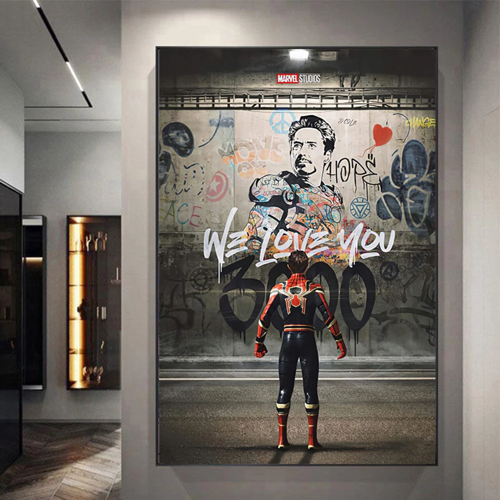 Affiche d art mural de film Marvel pour la d coration int rieure 
