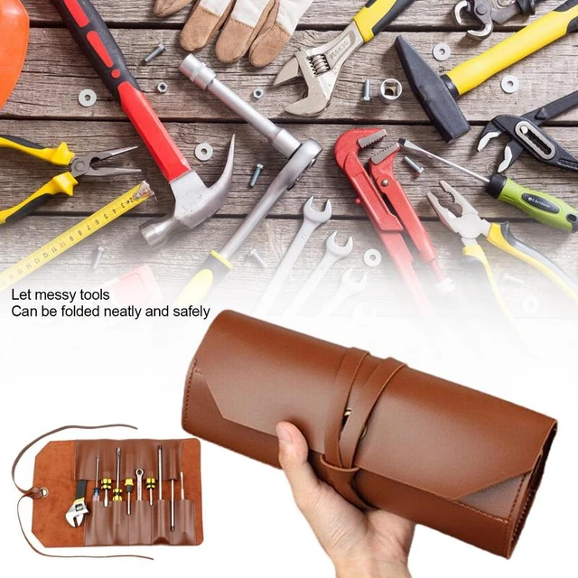 Leather Tool Roll Organizer