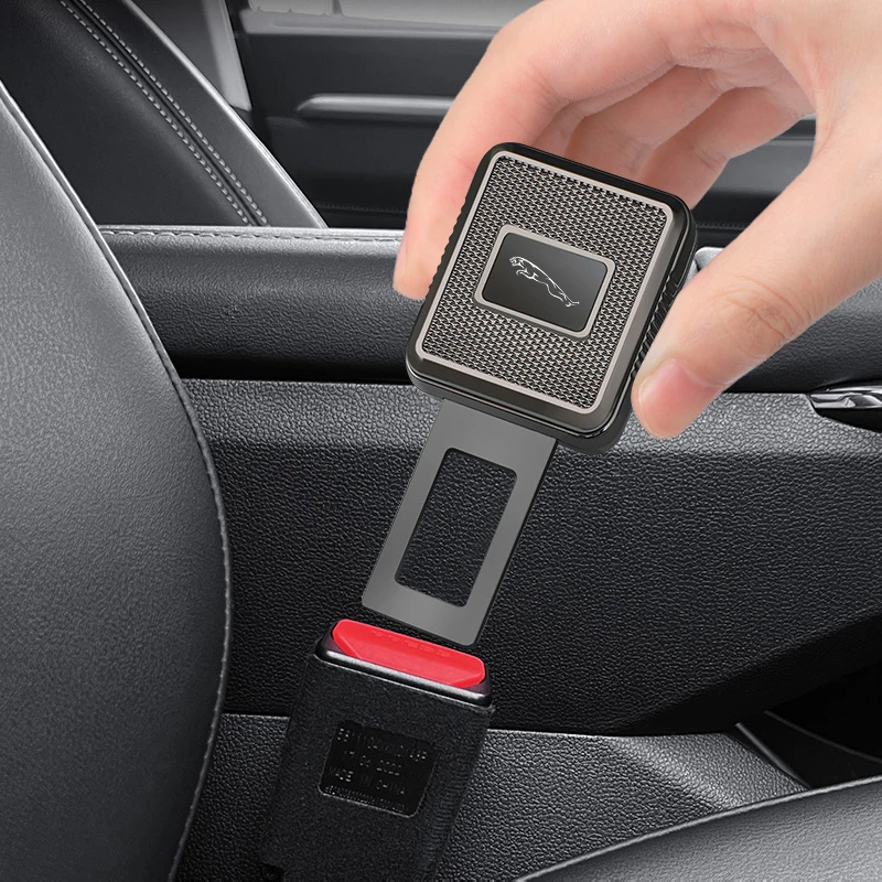 재규어 XE XF XJ F-타입 F-페이스 XKR XEL XFL S F XK XJL XJ6 XJS X-타입용 자동차 안전벨트 클립 연장 잠금 버클 액세서리 1개
