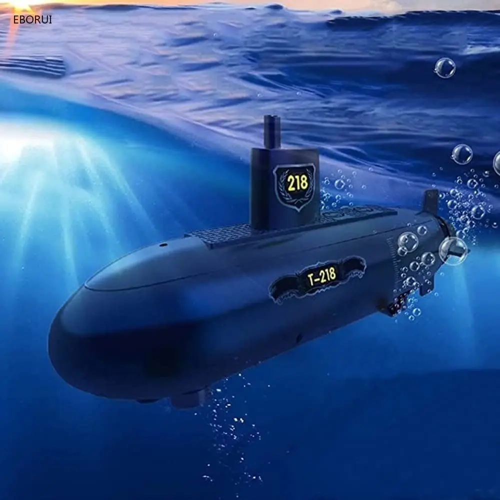 EBORUI D025 DIY Mini RC Submarine 2.4GHz 6 Channels Remote Control Boat Under Water Ship RC Boat for Kids