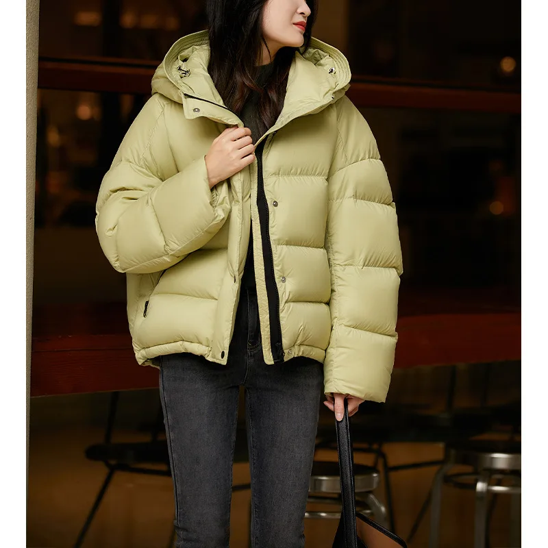 

Cold resistant age puff 95 white goose down down jacket women's high-end women's short winter goose down jacket