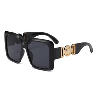 INS populaire carré lunettes de soleil femmes luxe rétro marque hommes tendance voyage lunettes de soleil femme nuances UV400 Oculus 1