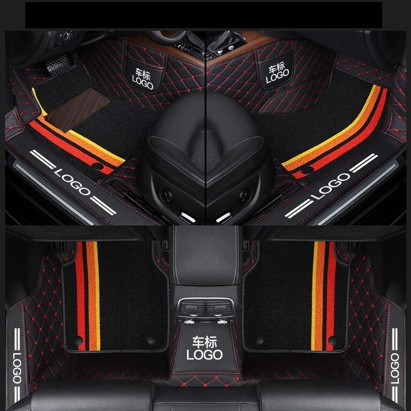 Custom-Stripe-Leather-Car-Mats-for-Volvo-All-Models-S60-V40-XC70-V50 ...