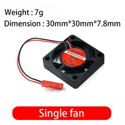 Enhanced ABS Injection Molded Case with Black and White Cooling Fan for Optimal Heat Dissipation (Single fan)