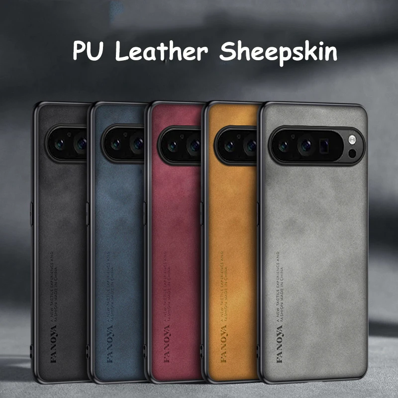 για το Google Pixel 9 8 8A 7 7A 6 6A Pro Phone Case PU Δερμάτινο κάλυμμα από δέρμα προβάτου, ματ, μαλακό κέλυφος, αντιολισθητικό υπόβαθρο_voghion.com