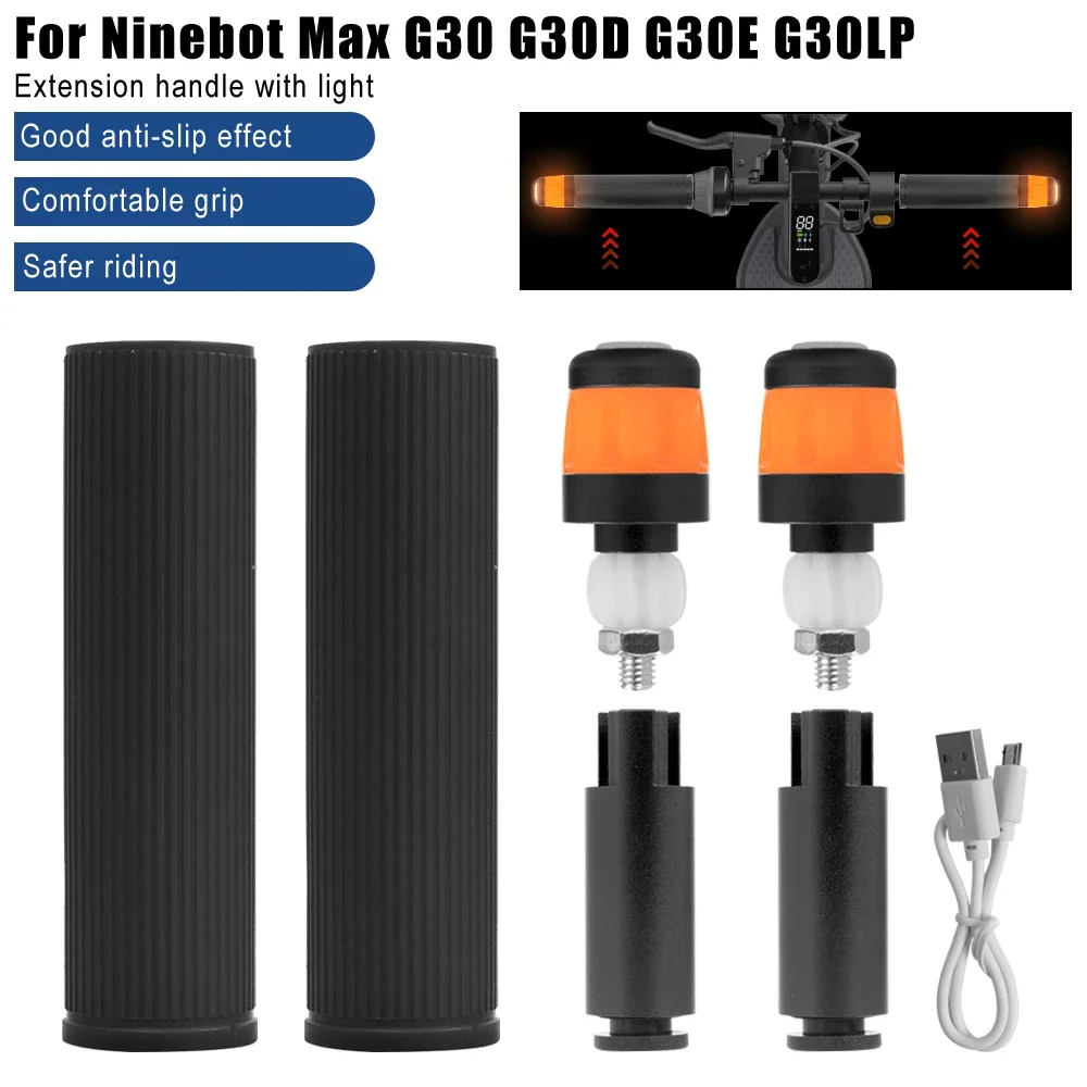 Turn Signals Lights LED Grips For Segway Ninebot Max G30 G30D/E/LP