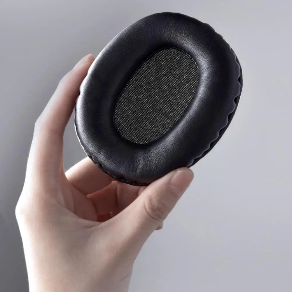 

1 Pair Ear Pads Elastic Protein Faux Leather Dust-proof Headphone Earmuff for Edifier W800BT/W800X/W808BT/K800/K830/H841P G1