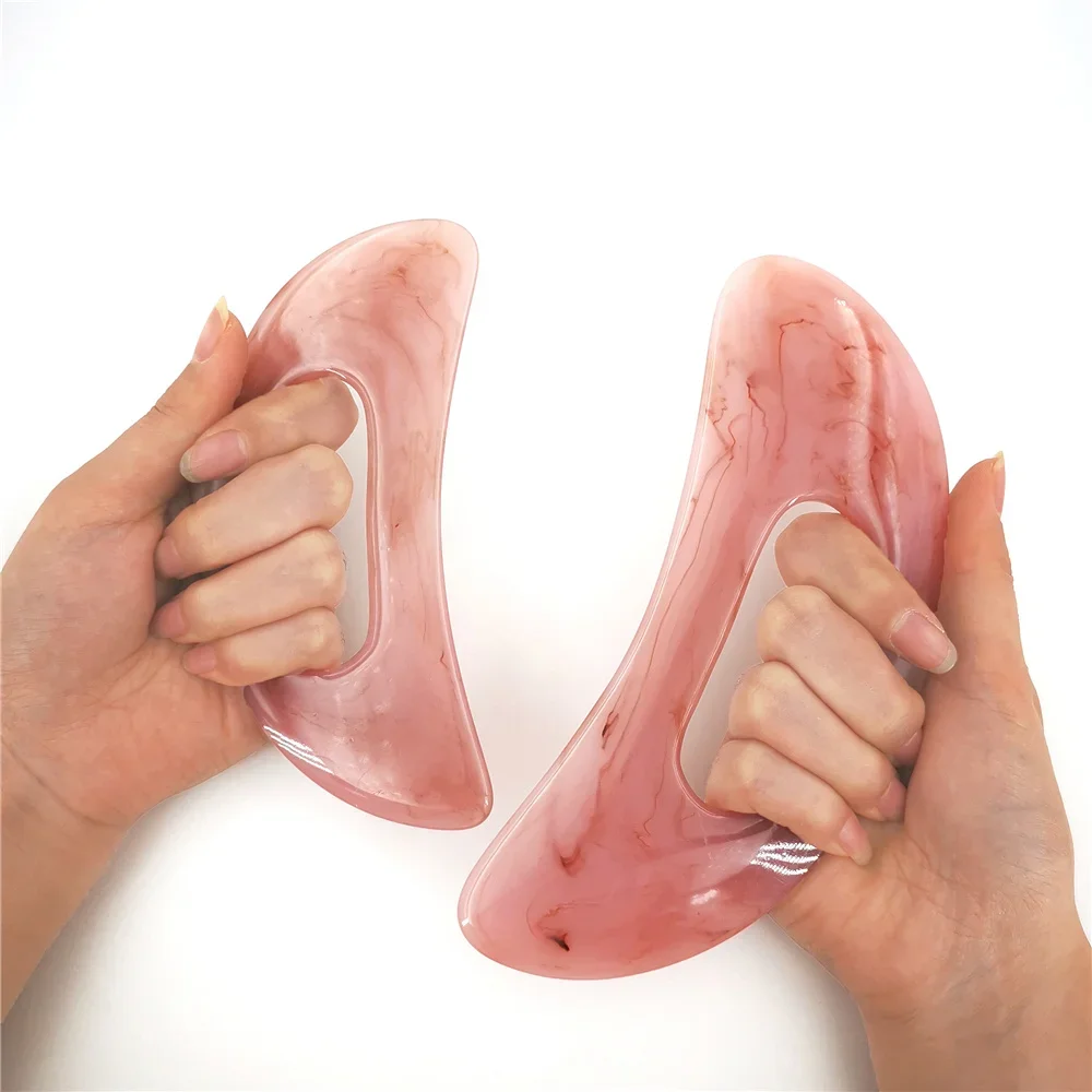 1Pc Guasha Board Resin Beeswax/Synthetic Resin Tool Scrpy aping Board Massage Tool Guasha Massage Scraper Thera