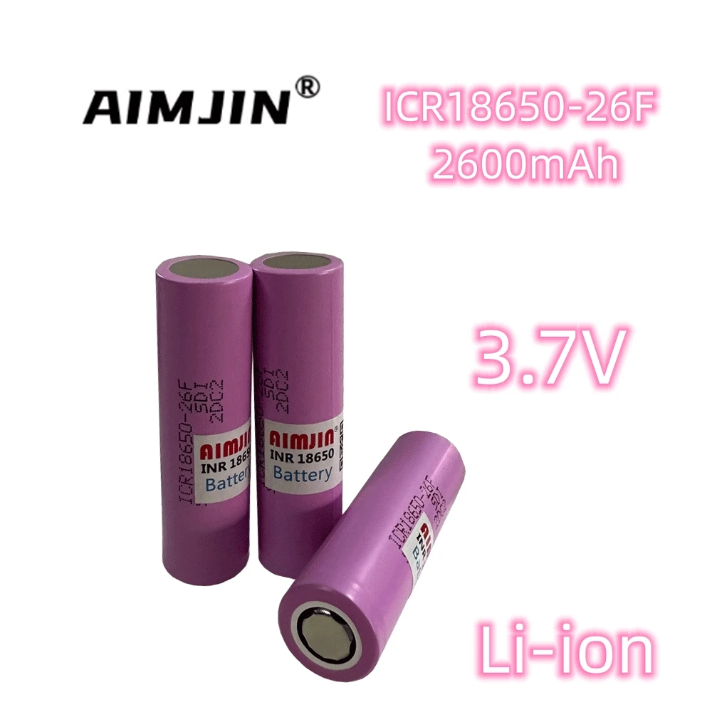 3.7V 2600Mah 10Pcs 18650 Batteria Per Samsung Icr18650 26F Litio Lon Sostituzione Esterna