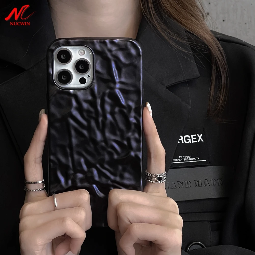 Luxury Slim Matte Tin Foil Phone Case For iphone 13 12 14 7 8 Plus 11