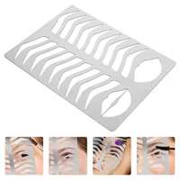 Eyebrow Template Practice Tool Shaping Mold Lip Stencil Stainless Steel Draw Board Metal Shape 2