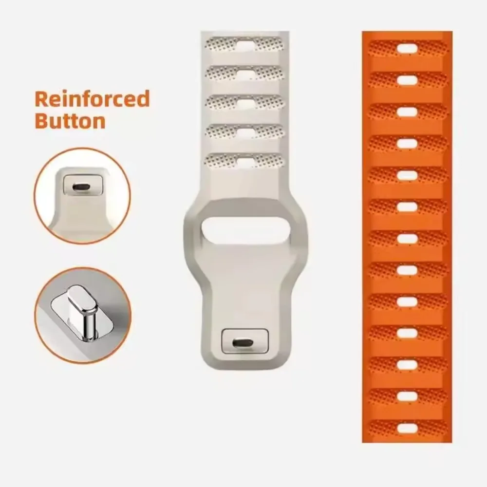Comfortable & Breathable Silicone Wristband, 20mm/22mm, Replaceable Strap for Smartwatches