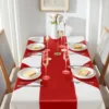 30cmx275cm Satin Table Runner Banquet Wedding Silk Ribbon Table Flags for Party Supply  Decoration Table Cover RunnerTablecloth 4