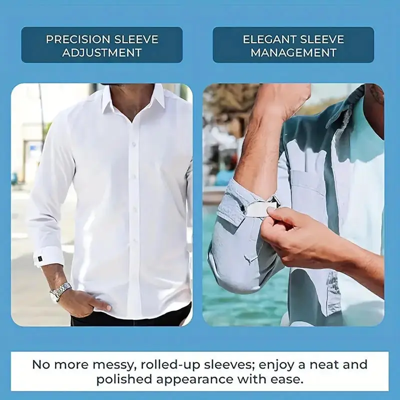 Cufflinks, extended buttons, shirt sleeves, loops, armbands, cuff extensions, men's and women's extensions, buckles