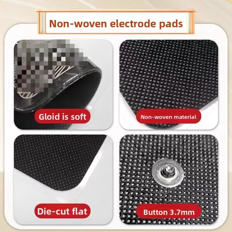 Electrode Pads Massage Gel Pads 40pcs New Black Replacement Electrodes Pads For Com Pex Muscle stimulator Electrotherapy massage