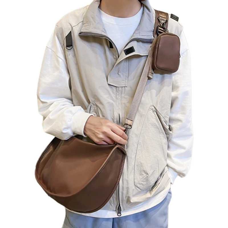 Dumpling Shaped Crossbody Bag for Women Small Everyday Purse with Roomy Compartment
