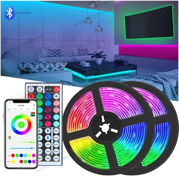 LED 방 조명 RGB Tpae 블루투스 LED 스트립, 침실 장식, LED 5050, 크리스마스 TV 백라이트, 5m 10m 15m 20m 30m