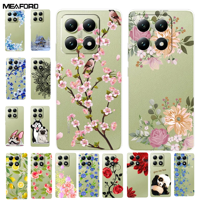 Cover Trasparente Per Xiaomi 14T | Custodia Sottile In Silicone TPU Anti-ingiallimento | Protezione Schermo Inclusa | Supporto Ricarica Wireless