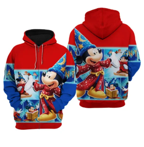 Disney Fantasia Mickey Mouse Disney Graphics Cartoon Costume Clothing Mens Womens Hoodie 3D