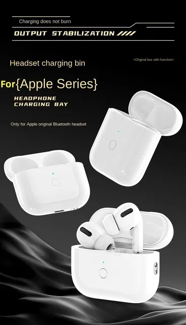 Bluetooth Airpod Charging Box Replacement 680mAh Wireless Charging - Main Image