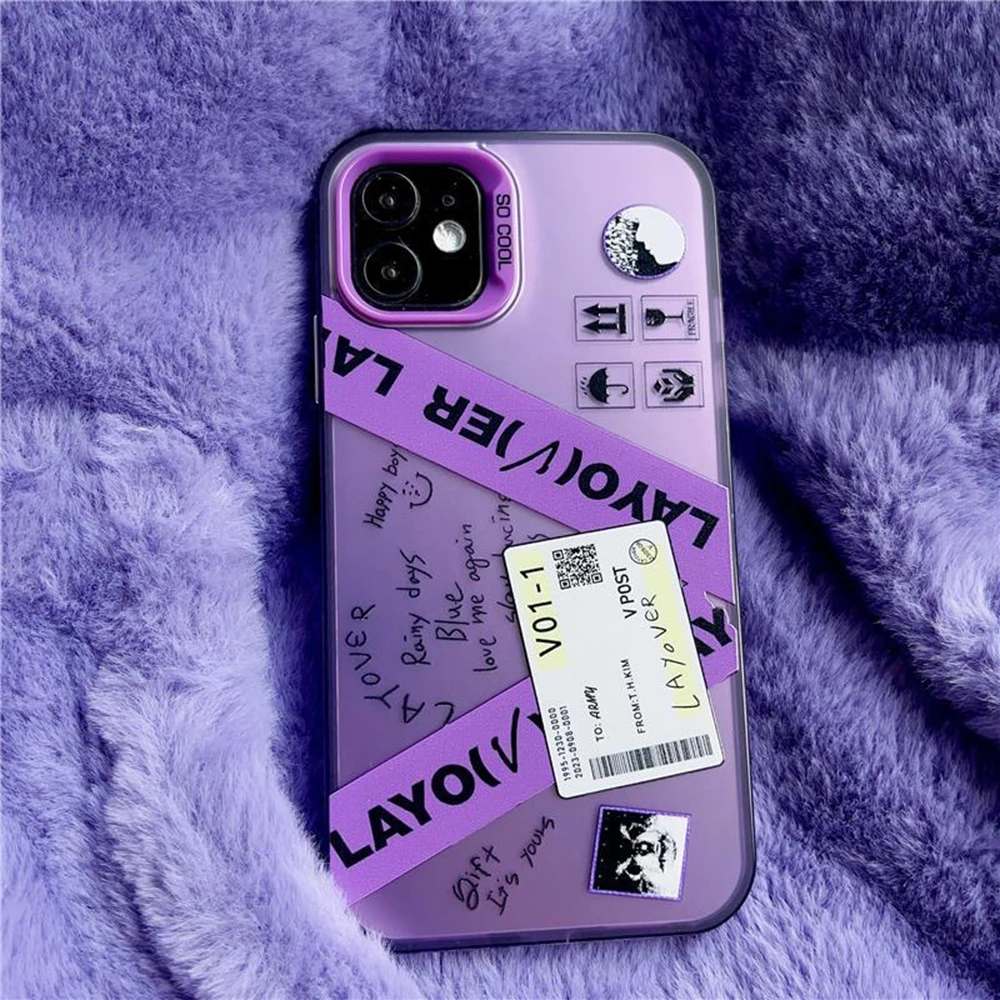 V LAYOVER TaeHyung Anti-Fall Matte Phone Case