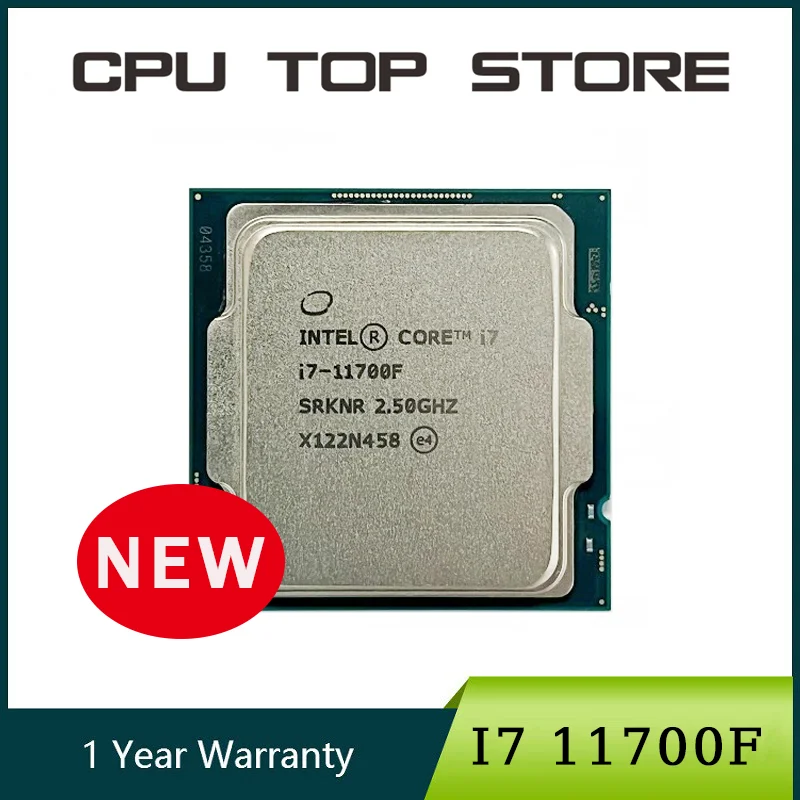 NEW INTEL Core i7 11700F 2.5GHz Eight-Core Sixteen-Thread CPU Processor L3=16M 65W LGA 1200 No Fan H510 Motherboard