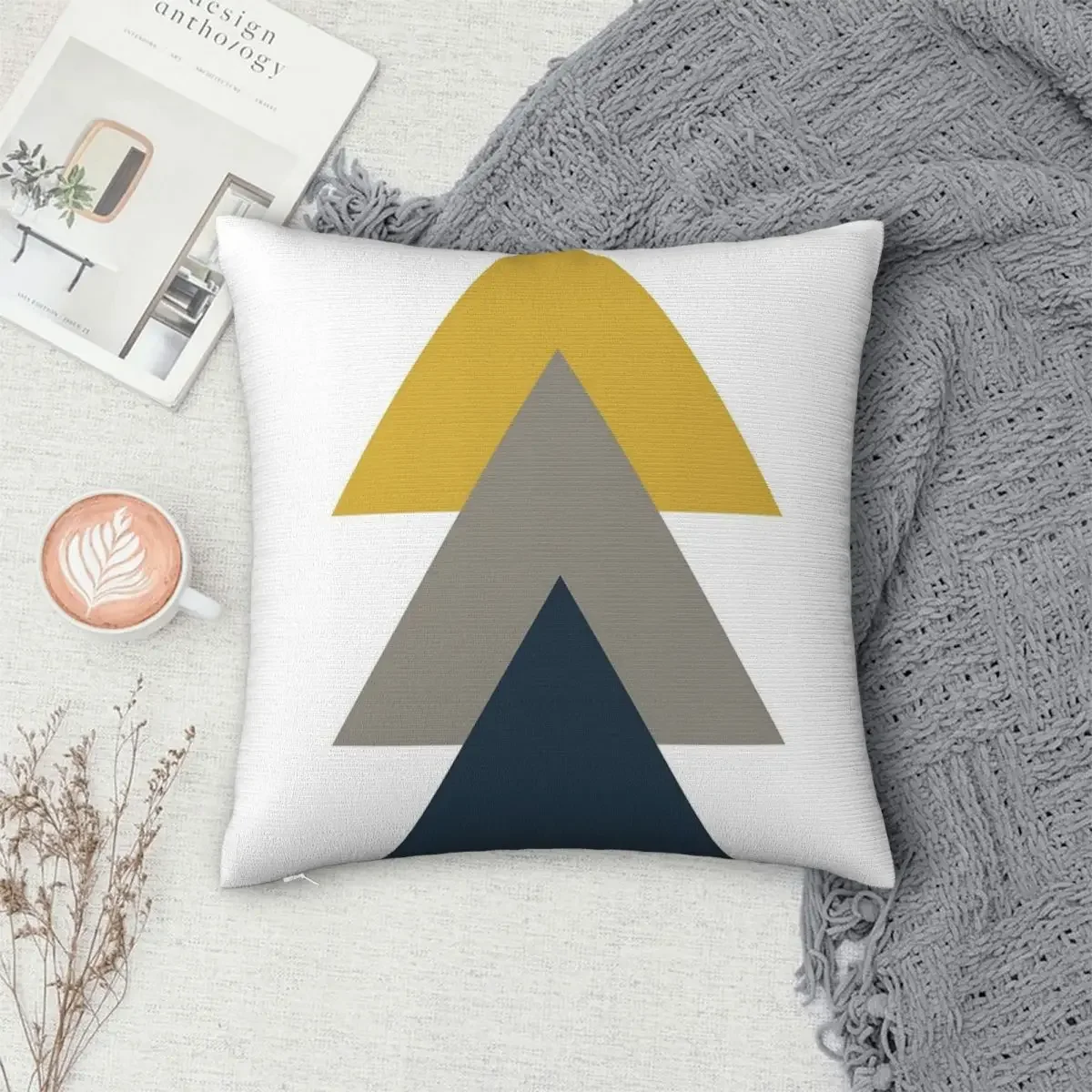 

Triangle Trio Pillowcase Polyester Pillow Cover Cushion Comfort Throw Pillow Sofa Decorative Cushions Used for Home Bedroom Sofa