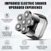hiena 4D Head Shavers for Bald Men, Upgraded 9 Floating Heads 6-in-1 Rechargeable Waterproof Wet Dry Bald Head Shavers for Men 6