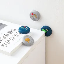 

Chinese Style Anti Collision Sticker Refrigerator Pad Silicone Bump Proof Behind The Door Crashproof Door Stoper Hand Stop Home