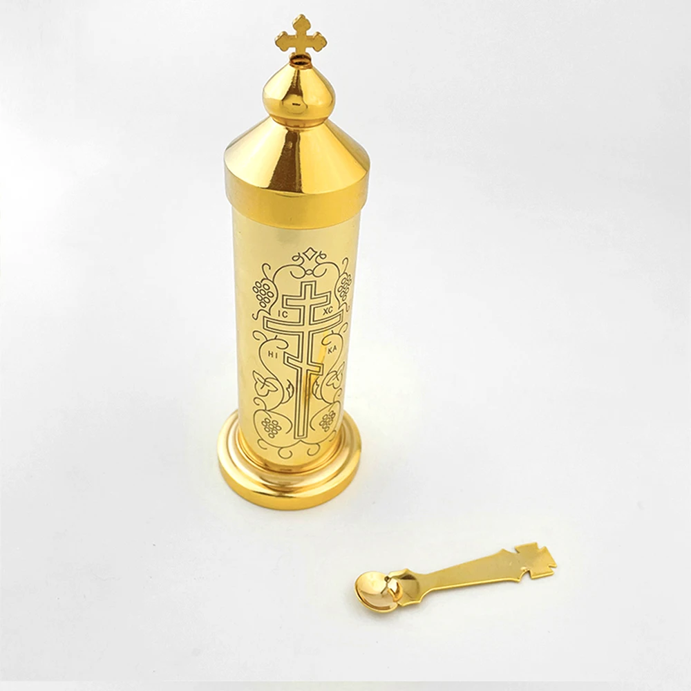 HTISOK Orthodox Cross Eastern Church Orthodox Holy Water Ceremonial Articles Metal Ware Prayer Religion Mass Accessory orthodox church supplies