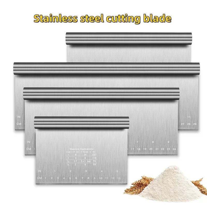 Stainless Steel Cake Scraper DIY Dough Pastry Buttercream Edge Smoother