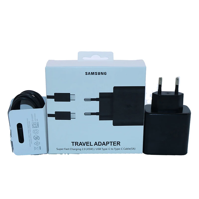 quick charge 3.0 Original Samsung Galaxy S20/S21/ S21+/ S20/S21 Ultra NOTE 10/20 NOTE 20 Ultra Fast Charger 45W PD Adapter Type C wall Charger 65w charger phone Chargers